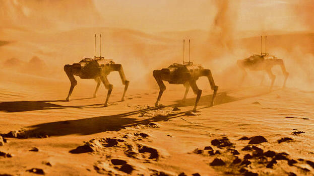 Shifters AI’s combat robot (Shifters AI) הדמיה של הרובוט הקרבי של shifters AI