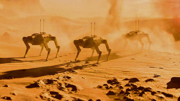 הדמיה של הרובוט הקרבי של shifters AI