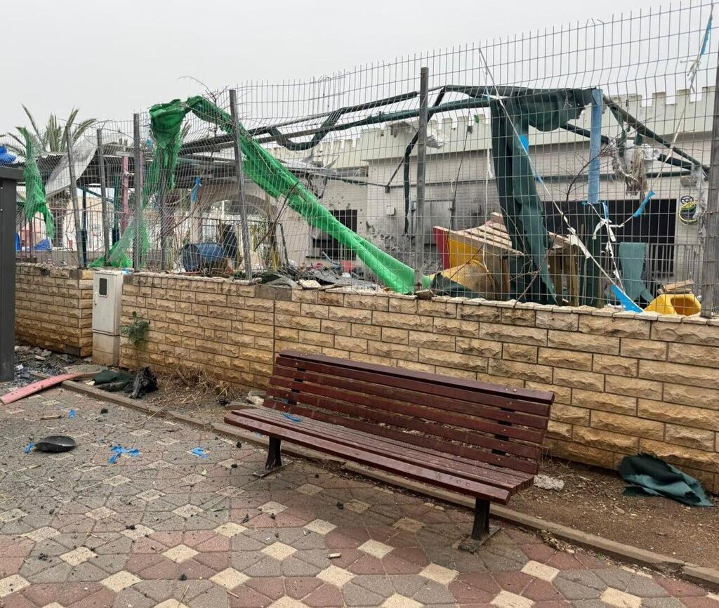 Photo: Israel Police פגיעה בגן ילדים בנהריה