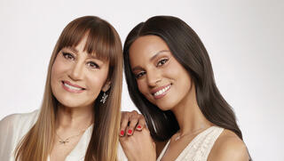 מיקי קם ואורטל אצבחה (צילום: שי פרנקו , סגנון: אייל חג'בי) מיקי קם ואורטל אצבחה