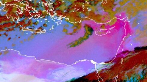 צילום לווין של ענן האובך