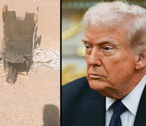 דונלד טראמפ וכיסא המפלט ממטוס F15E שהתרסק באיראן