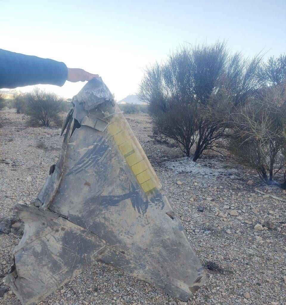 שברי מטוס F35 שהופל באיראן