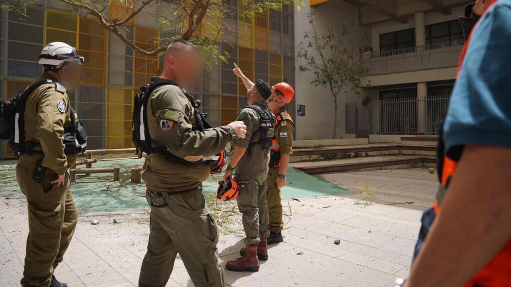 זירת הנפילה ליד הקריה בת"א