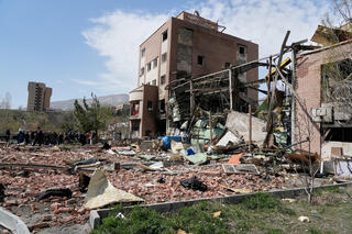 נזקי התקיפות באוניברסיטת שהיד בהשתי