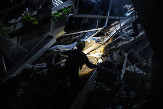 זירת הפגיעה בחיפה