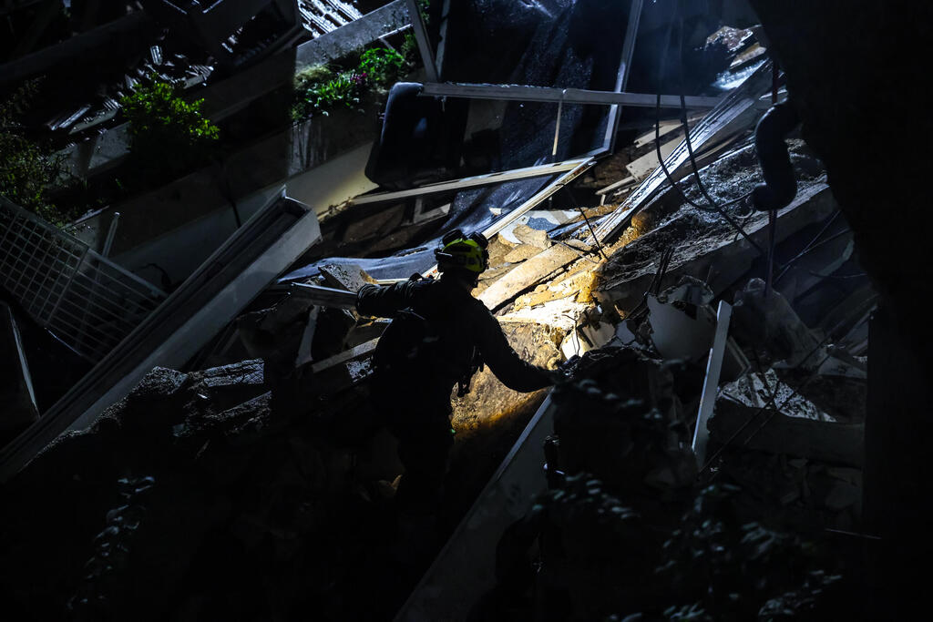 זירת הפגיעה בחיפה