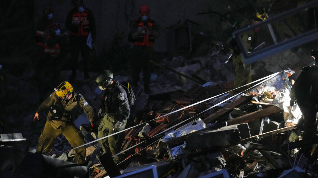 זירת הפגיעה בחיפה