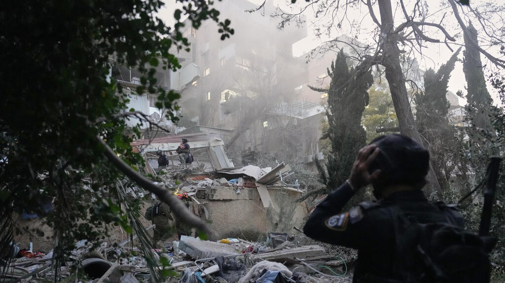 זירת הפגיעה בחיפה