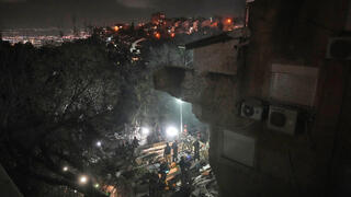 זירת הפגיעה בחיפה