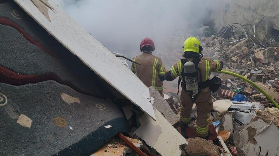 זירת הפגיעה בחיפה