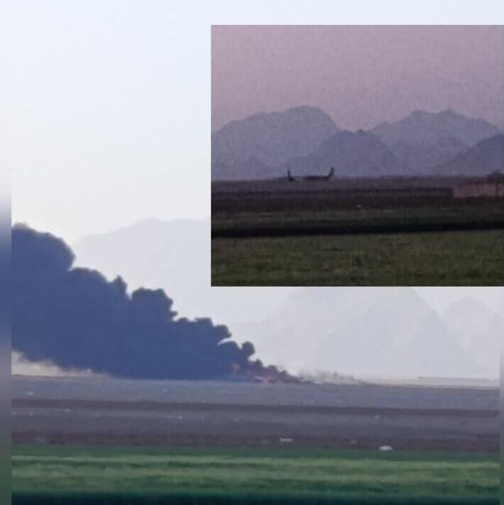 Уничтоженный на земле американский самолет משמרות המהפכה: המטוס האמריקני שעקב אחר הנווט הושמד באזור הדרומי של איספהאן