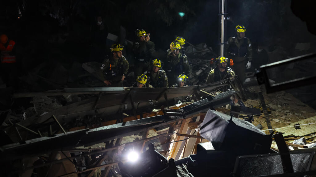 זירת הפגיעה בחיפה