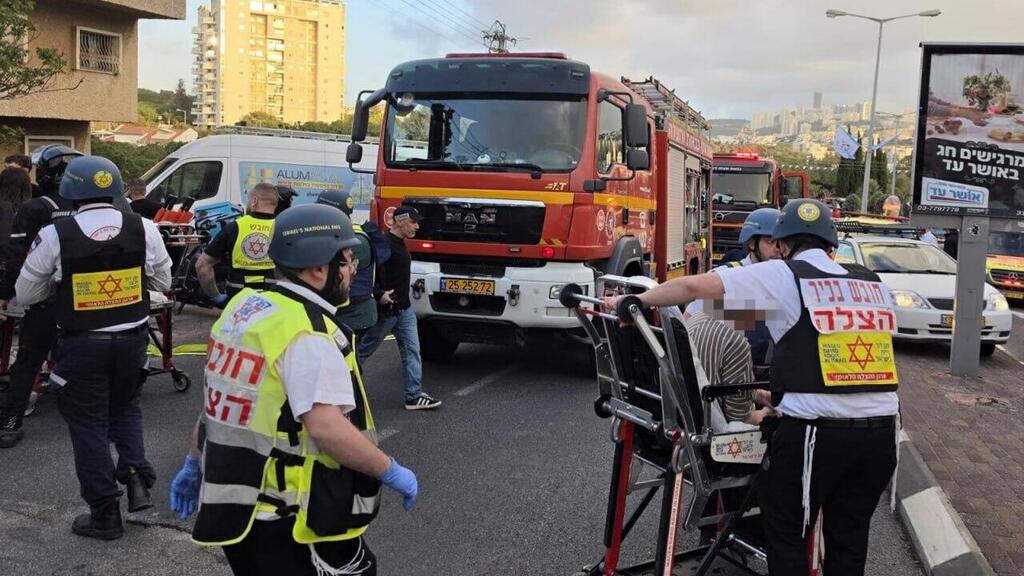 זירת הפגיעה בחיפה