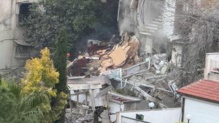 זירת הפגיעה בחיפה