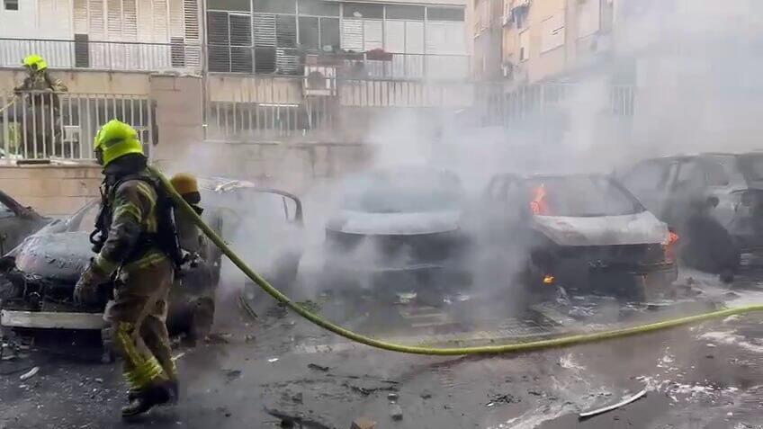 זירת נפילת הרסיס בפתח תקווה