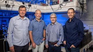 מייסדי Q-Factor - מימין פרופ עופר פירסטנברג, פרופ' יואב שגיא, דר גיא רז, פרופ ניר דודזון 