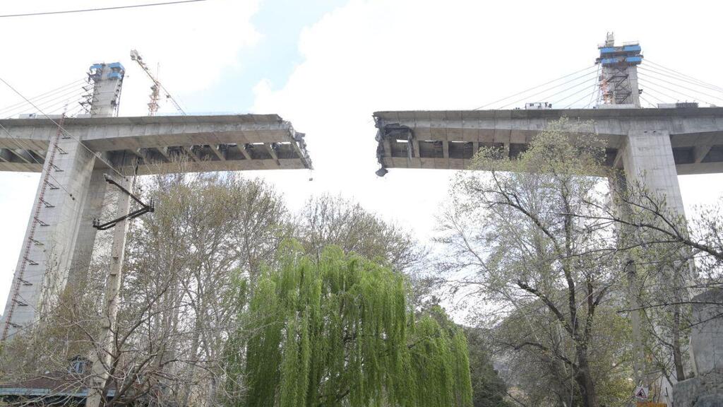 A bridge attacked in Iran during the war גשר B1 שהותקף פעמיים