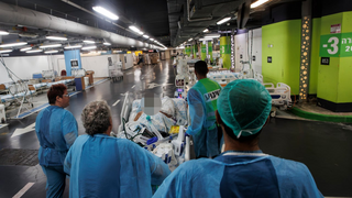 חולים במתחם תת-קרקעי בבית החולים רמב"ם בימי שאגת הארי