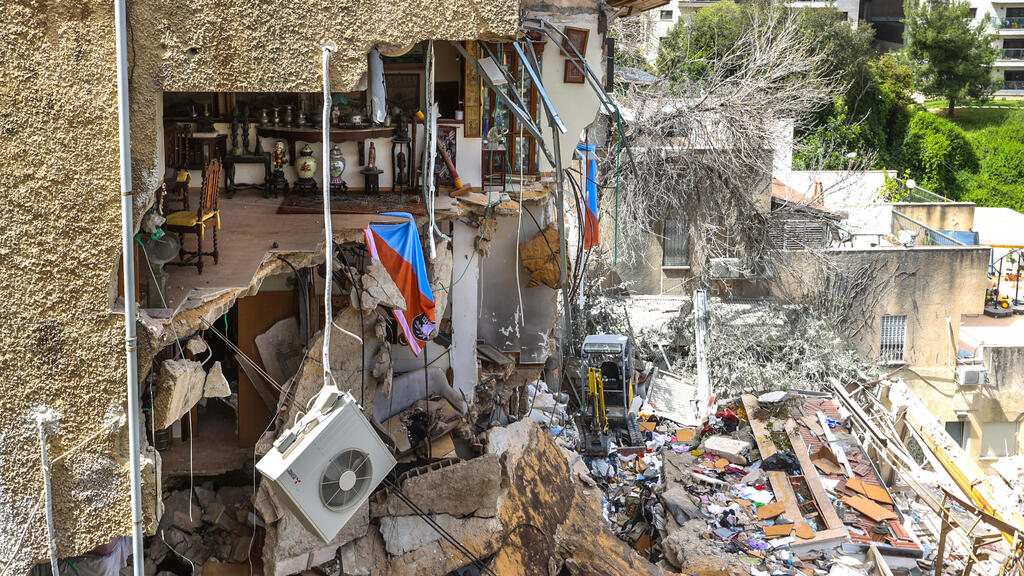 ההרס בזירה בחיפה