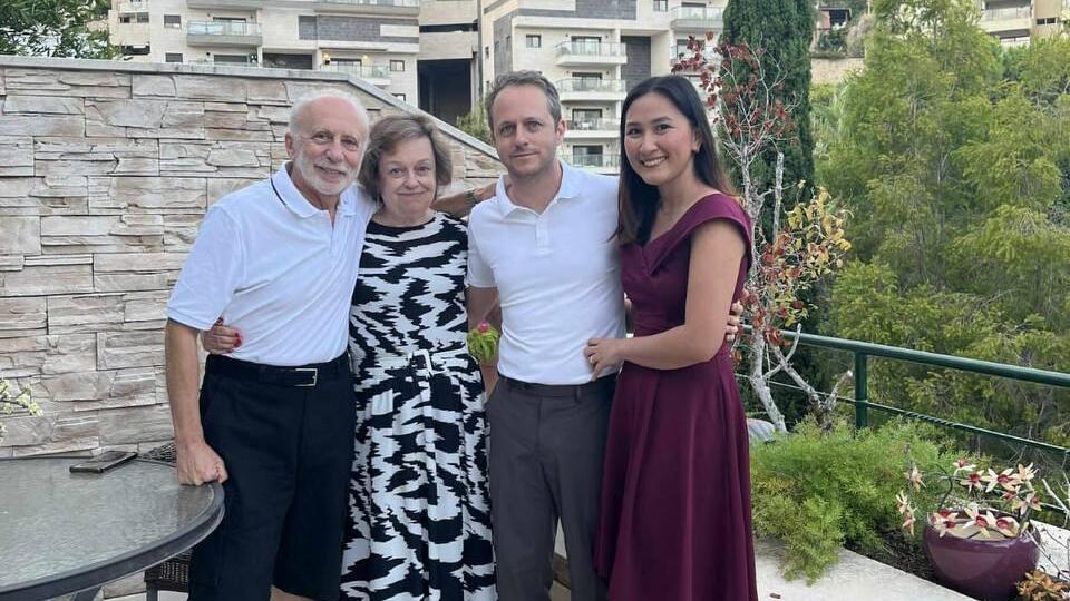 Vladimir Gershovich, Lena Ostrovsky-Gershovich, Dima Gershovich and Lucille Jane Gershovich (Photo: Courtesy of the family) ארבעת ההרוגים ממשפחת גרשוביץ׳ מפגיעה ישירה בחיפה