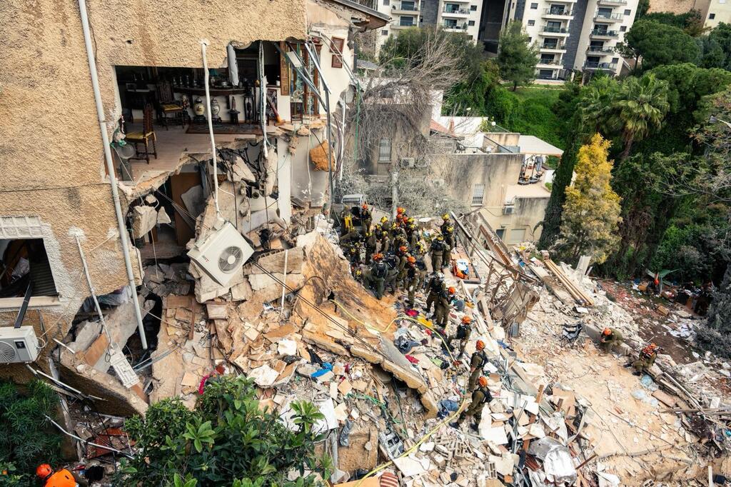 מאמצי החילוץ בזירה בחיפה