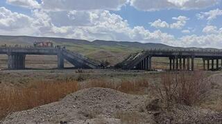 אחד הגשרים בתבריז שניזוק בתקיפות