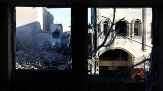 נזקי התקיפות בבית כנסת בטהרן