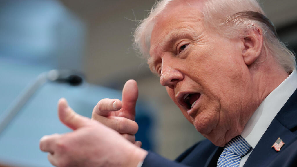 נשיא ארה"ב דונלד טראמפ ב מסיבת עיתונאים על מלחמה עם איראן