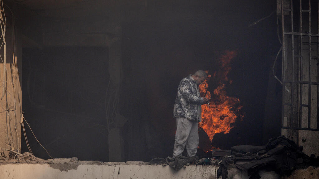 הרס רב כתוצאה מתקיפות בביירות