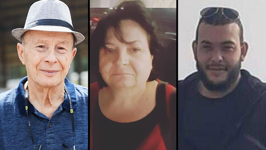 Yaakov Azuelos, Marina Belayev, Meflah Amash (Photo: Courtesy of the families) מפלח עמאש, מארינה בלייב, יעקב אזואלוס ז"ל