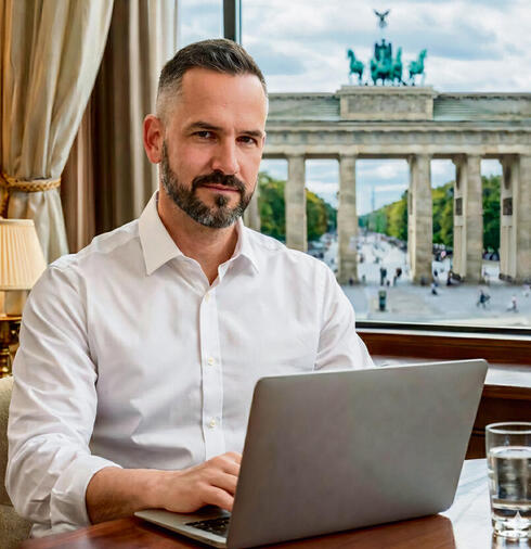 ניב טייבר אלגר: "דווקא בתקופת מלחמה אני מרגיש שהערך המוסף שלי גבוה מאוד. בארץ המצב מתוח, אני יושב בשקט נפשי יחסי בברלין, אז לפחות בצד שלי אני מייצר להם שקט" | צילום: אלבום פרטי