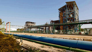 מפעל "מכתשים" בנאות חובב, השבוע. "ההיערכות החלה לפני המלחמה. לא שיתפו אותנו בתוכניות אבל אנחנו רואים חדשות"