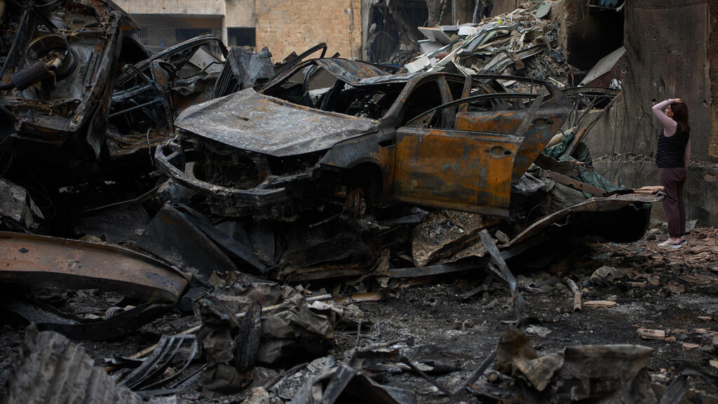 ההרס לאחר תקיפת חיל האוויר בביירות