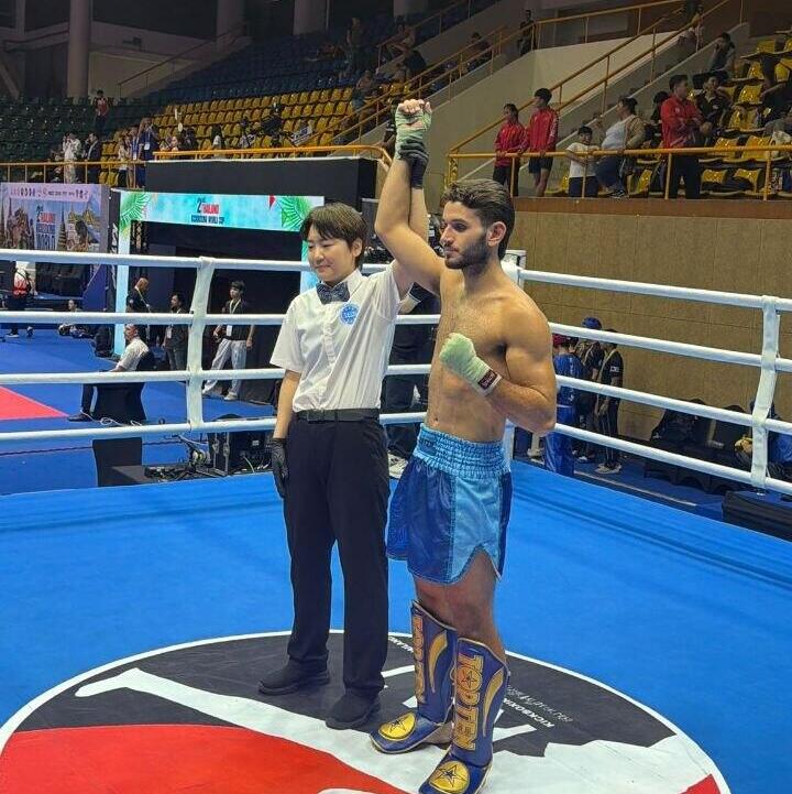 Guy Hagag (Photo: Israel All Style kickboxing Federation) חג'ג' מוכרז כמנצח בגמר