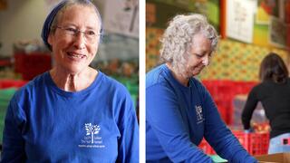 אסטל סלוין ורובין רנדל, מתנדבות "לקט ישראל"