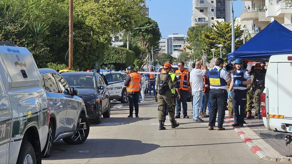 זירת הפגיעה בנהריה