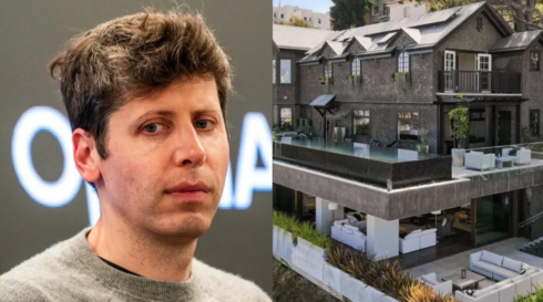 סם אלטמן לצד ביתו בסן פרנסיסקו