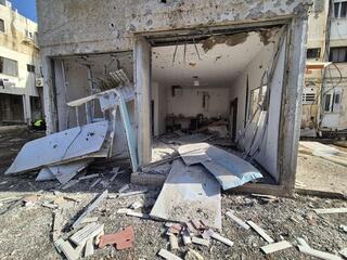 הבית שנפגע בנהריה