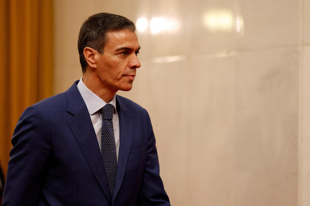 Spanish prime minister, also recently investigated (Photo: Haruna Furuhashi/Pool via REUTERS) פדרו סנצ'ס, ראש ממשלת ספרד