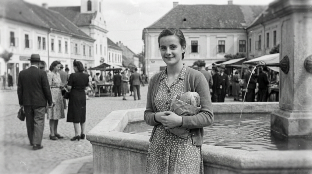 תמונת AI של אירן ממשיכה לחיות בעיירת ילדותה, כאילו לא הייתה שואה מעולם