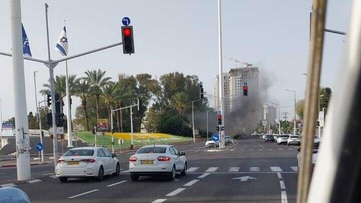 Hezbollah rocket strikes Nahariya (Photo: 27a according to the Copyright Law) נהריה