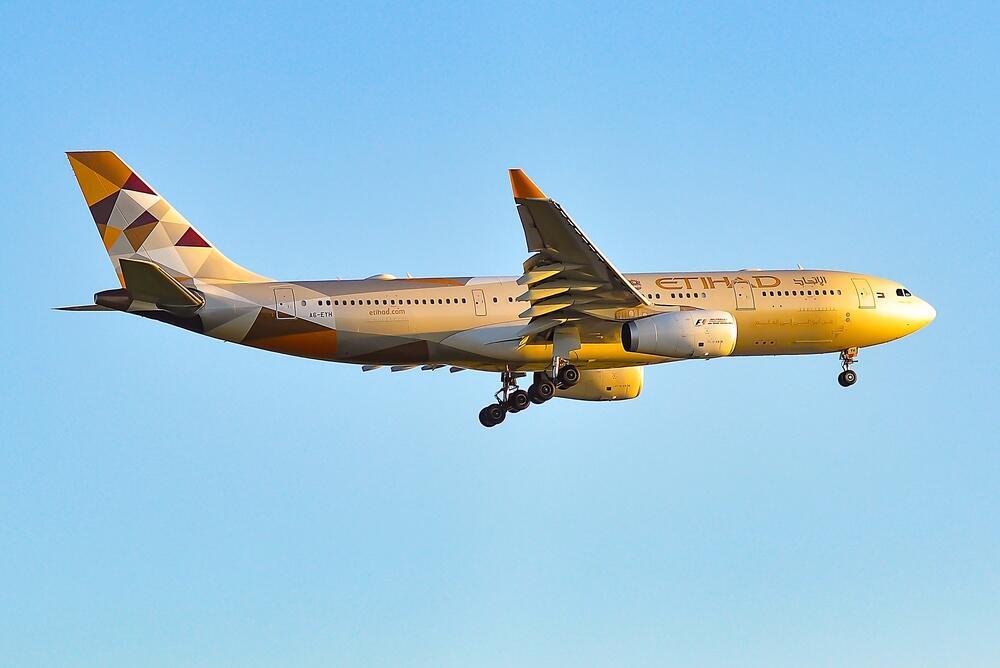 Etihad Airways airliner (Photo: Vytautas Kielaitis / Shutterstock) מטוס של איתיחאד איירווייז
