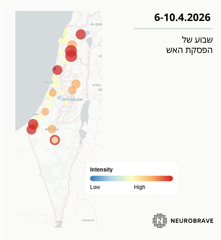 נתוני המתח בשבוע הפסקת האש