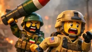 מתוך סרטון בסגנון לגו המציג תעמולה איראנית