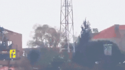 רחפן סיב של חיזבאללה מתפוצץ בדרום לבנון