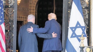 דונלד טראמפ ובנימין נתניהו בפלורידה