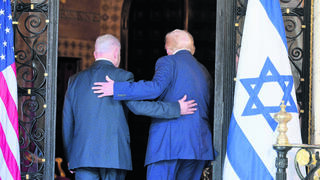 דונלד טראמפ ובנימין נתניהו בפלורידה