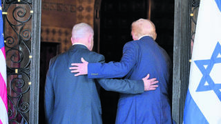 דונלד טראמפ ובנימין נתניהו בפלורידה