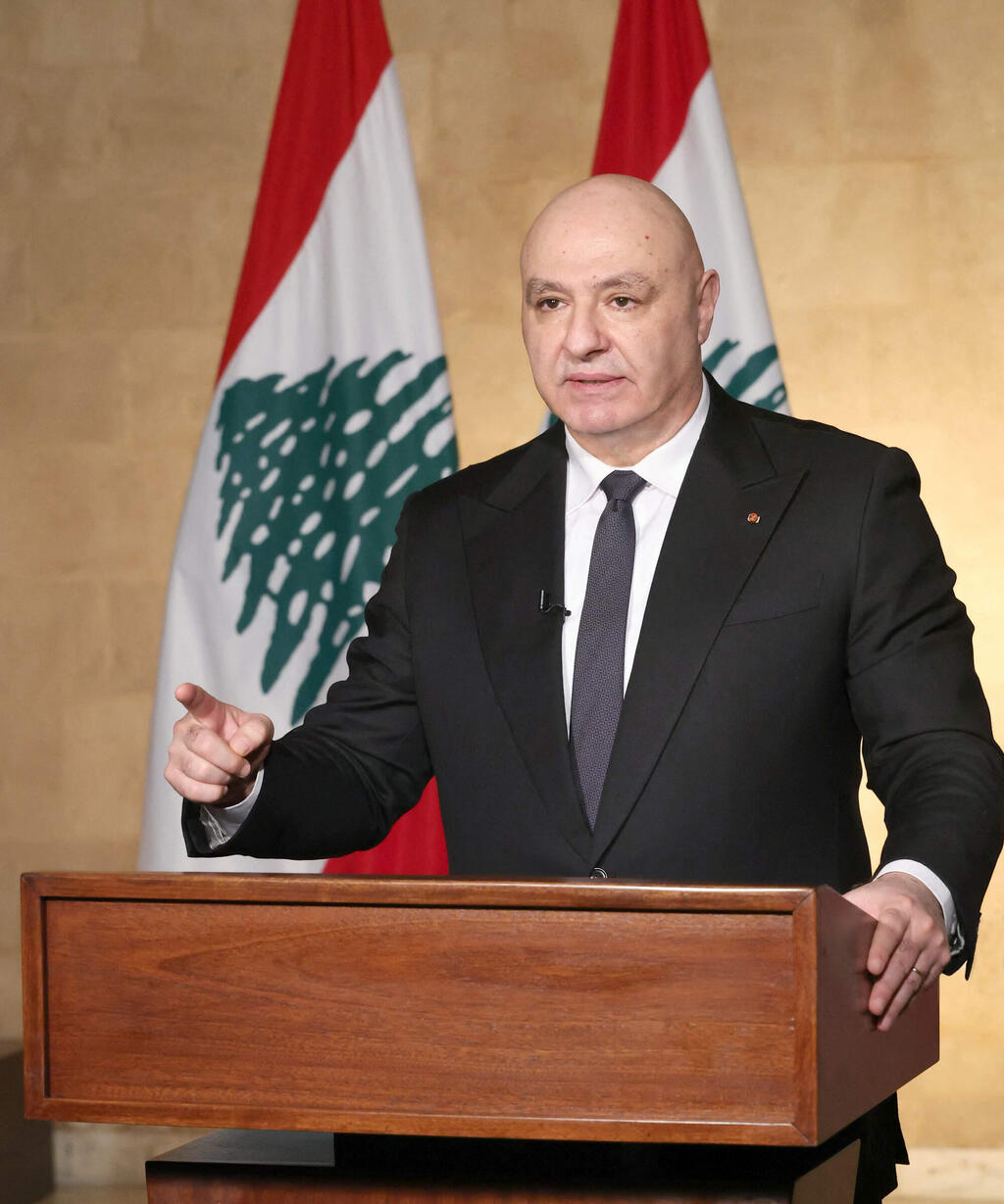 נשיא לבנון ג'וזף עאון